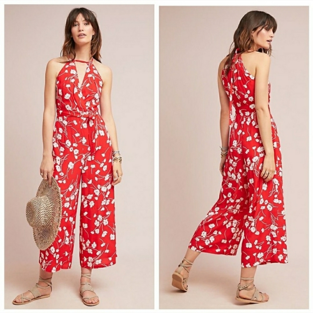 MAEVE Anthropologie Andros Jumpsuit Size 12